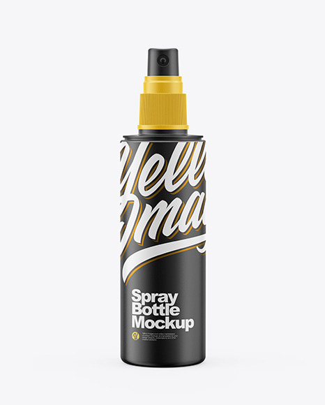 Matte Spray Bottle Mockup