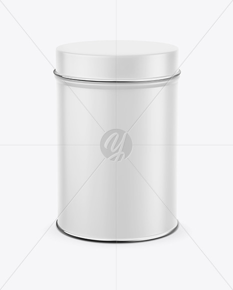 Download Matte Tin Can Mockup In Can Mockups On Yellow Images Object Mockups PSD Mockup Templates