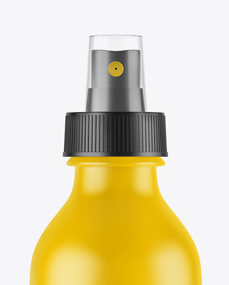Matte Spray Bottle Mockup PSD #2