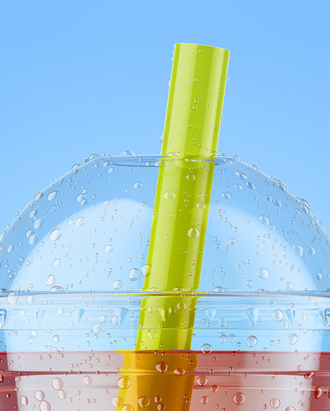 Fruit Bubble Tea Cup Mockup In Cup Bowl Mockups On Yellow Images Object Mockups