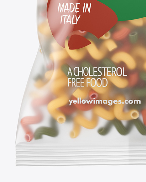 Download Matte Plastic Bag With Tricolor Cavatappi Pasta Mockup In Bag Sack Mockups On Yellow Images Object Mockups PSD Mockup Templates