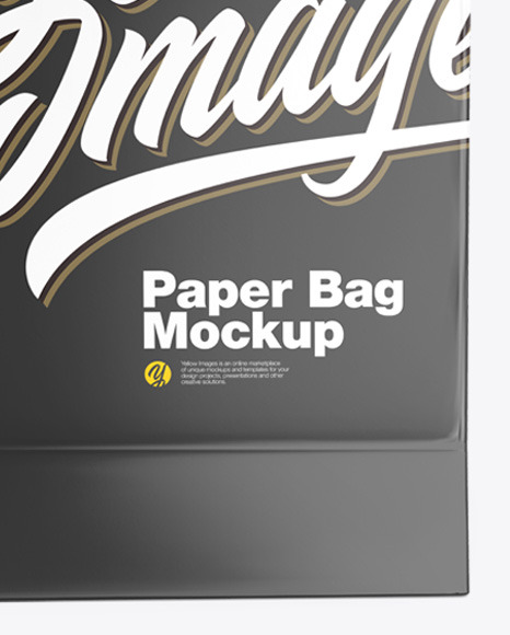 Download Glossy Shopping Bag Mockup In Bag Sack Mockups On Yellow Images Object Mockups