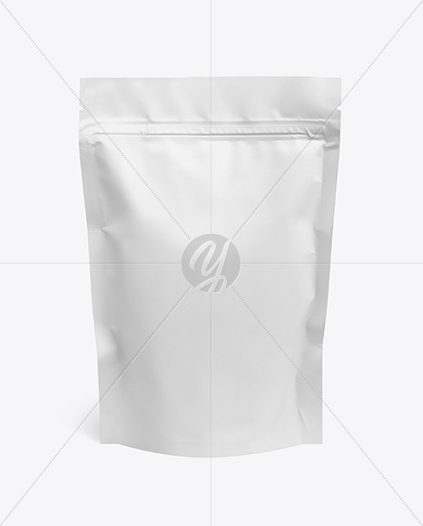 Download Matte Food Package Mockup In Bag Sack Mockups On Yellow Images Object Mockups