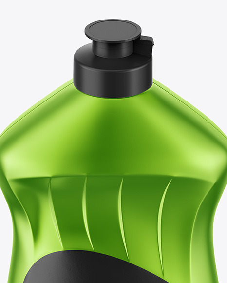 Download Washing Up Liquid Metallic Bottle W Closed Cap Mockup In Bottle Mockups On Yellow Images Object Mockups