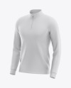 Download Men S Raglan Quarter Zip Pullover Mockup In Apparel Mockups On Yellow Images Object Mockups