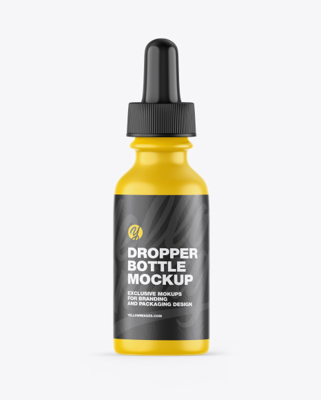 Matte Dropper Bottle Mockup PSD #2