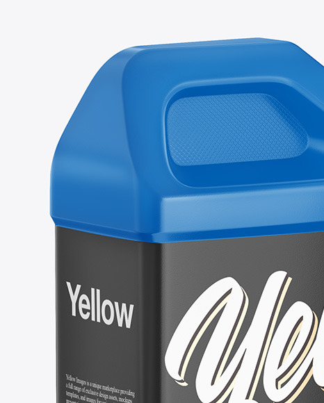 Plastic Jerry Can Mockup in Jerrycan Mockups on Yellow Images Object Mockups