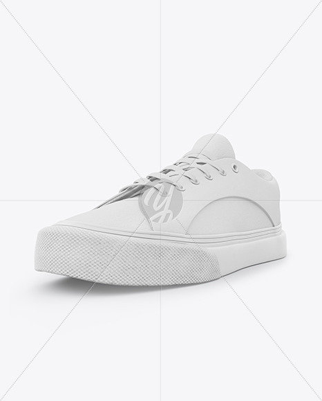 Sneaker Mockup In Apparel Mockups On Yellow Images Object Mockups