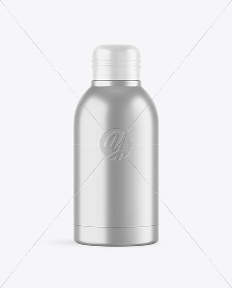 Download Textured Metallic Thermos Mockup In Bottle Mockups On Yellow Images Object Mockups PSD Mockup Templates