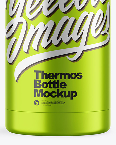 Download Metallic Thermos Mockup