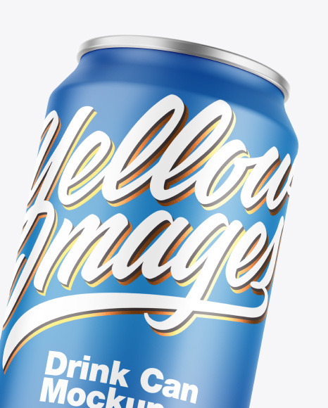 Metallic Drink Cans w  Matte Finish Mockup PSD #7