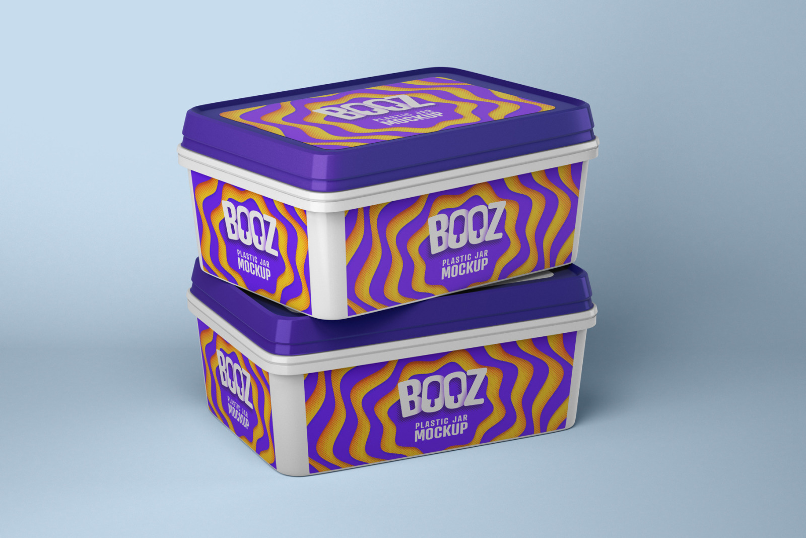 Download Ice Cream Cup Mockup Set Ice Cream Box In Packaging Mockups On Yellow Images Creative Store PSD Mockup Templates
