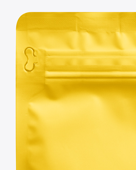 Download Matte Coffee Bag Mockup In Bag Sack Mockups On Yellow Images Object Mockups Yellowimages Mockups