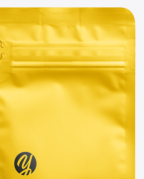 Download Matte Coffee Bag Mockup In Bag Sack Mockups On Yellow Images Object Mockups Yellowimages Mockups