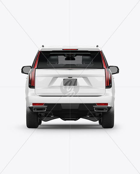 Download Luxury Suv Mockup Back View In Vehicle Mockups On Yellow Images Object Mockups PSD Mockup Templates