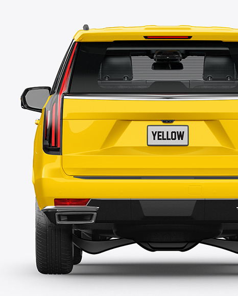 Download Luxury Suv Mockup Back View In Vehicle Mockups On Yellow Images Object Mockups Yellowimages Mockups