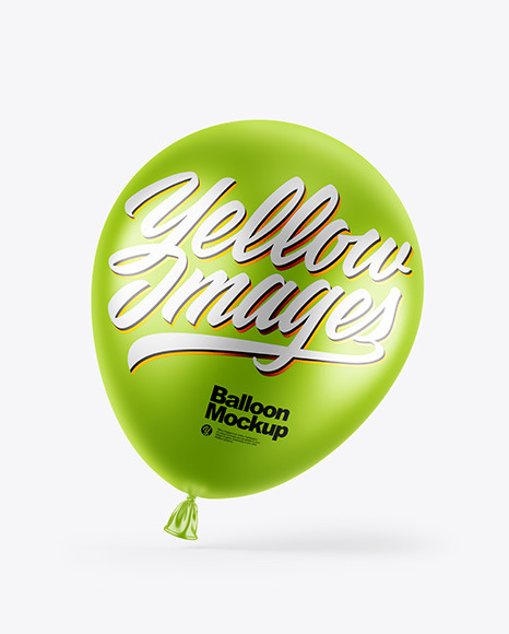 Metallic Balloon Mockup PSD #2