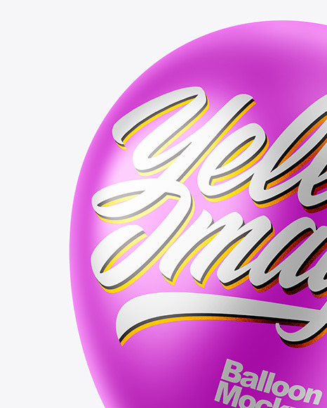 Metallic Balloon Mockup PSD #1