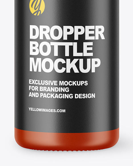 Matte Dropper Bottle Mockup PSD #1