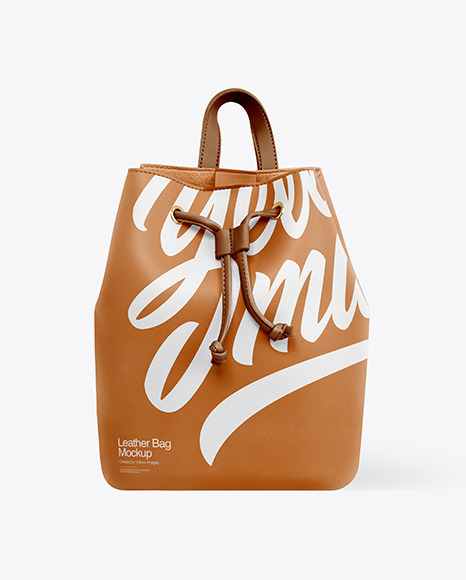 Leather Bag Mockup In Apparel Mockups On Yellow Images Object Mockups