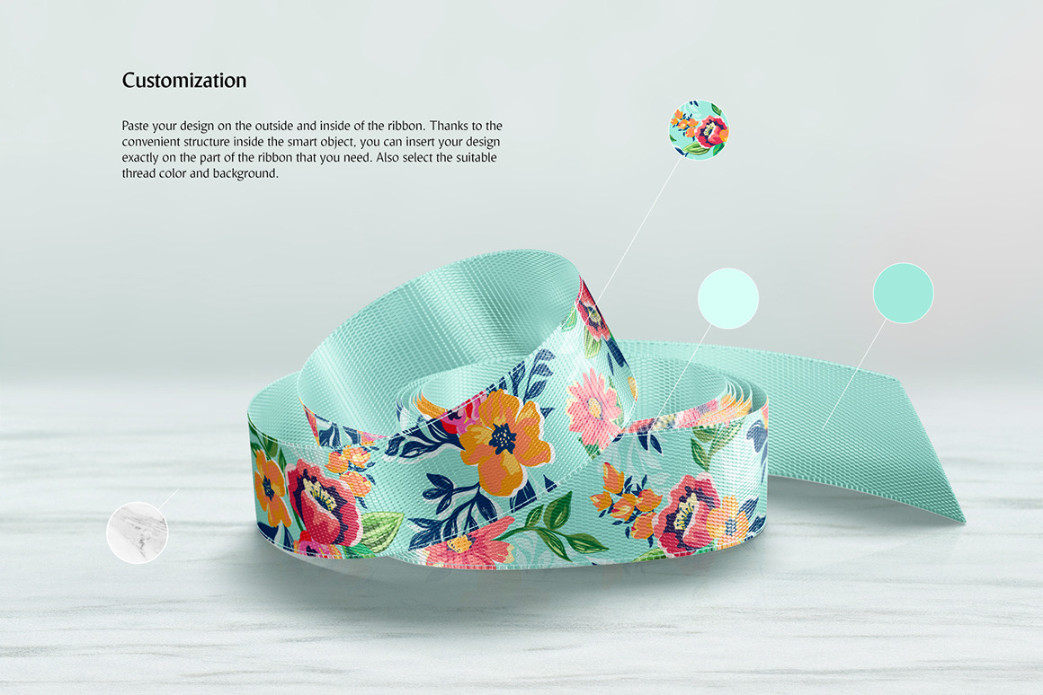 Download Ribbon Mockups Set in Packaging Mockups on Yellow Images ...