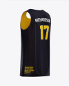 Download Basketball Reversible Mesh Jersey Mockup Back Half Side View In Apparel Mockups On Yellow Images Object Mockups