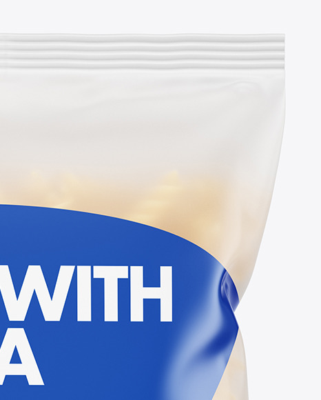 Download Frosted Plastic Bag With Fusilli Pasta Mockup In Bag Sack Mockups On Yellow Images Object Mockups Yellowimages Mockups