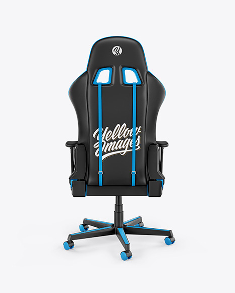 Download Gaming Chair Mockup Back View In Object Mockups On Yellow Images Object Mockups