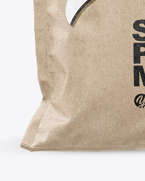 Kraft Paper Snack Package Mockup In Packaging Mockups On Yellow Images Object Mockups