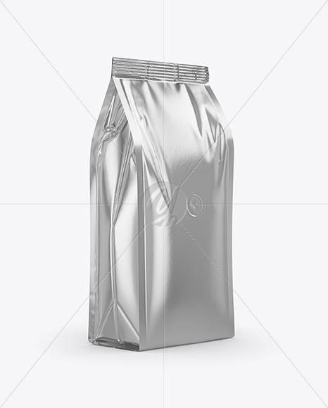 Download Metallic Coffee Bag Mockup Half Side View In Bag Sack Mockups On Yellow Images Object Mockups Yellowimages Mockups