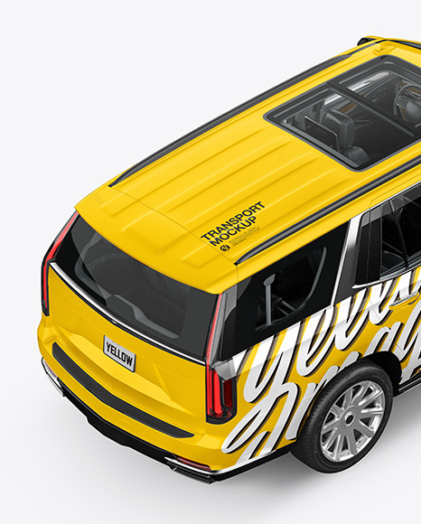 Download Free Luxury Suv Mockup Top Back Halfside View In Vehicle Mockups On PSD Mockups