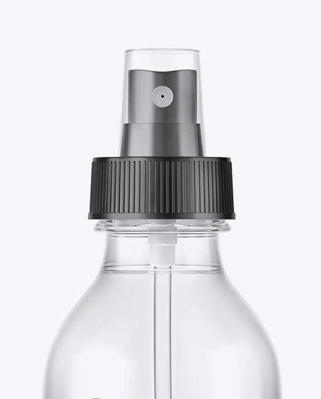 Clear Spray Bottle Mockup PSD #2