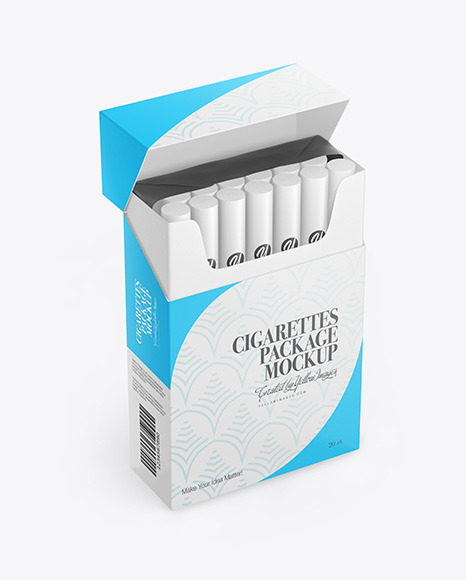 Download Paper Cigarette Pack Mockup In Packaging Mockups On Yellow Images Object Mockups PSD Mockup Templates