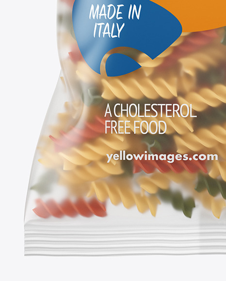 Download Matte Plastic Bag With Tricolor Fusilli Pasta Mockup In Bag Sack Mockups On Yellow Images Object Mockups PSD Mockup Templates