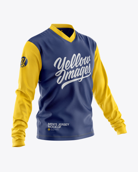 Download Men S Jersey Mockup In Apparel Mockups On Yellow Images Object Mockups