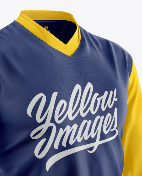 Download Men S Jersey Mockup In Apparel Mockups On Yellow Images Object Mockups