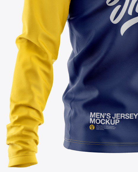 Download Men's Jersey Mockup in Apparel Mockups on Yellow Images Object Mockups