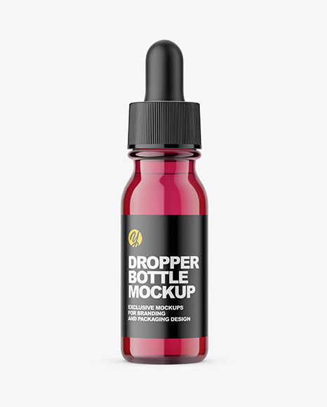 Glass Dropper Bottle Mockup PSD #2