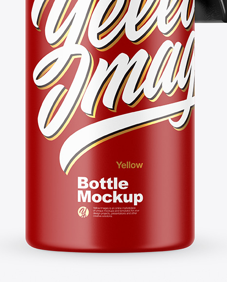 Download Matte Sport Bottle Mockup in Bottle Mockups on Yellow ...