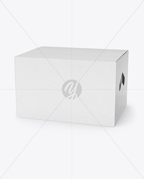 Glossy Paper Box Mockup In Box Mockups On Yellow Images Object Mockups