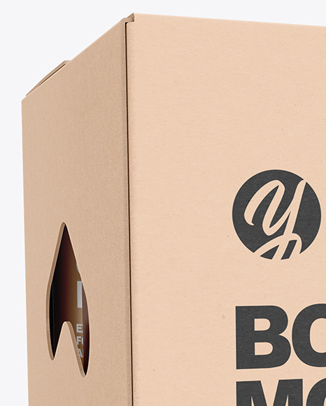 Download Kraft Paper Box With Cans Mockup In Box Mockups On Yellow Images Object Mockups