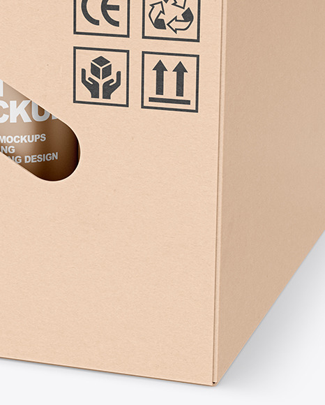 Download Kraft Paper Box With Cans Mockup In Box Mockups On Yellow Images Object Mockups Yellowimages Mockups