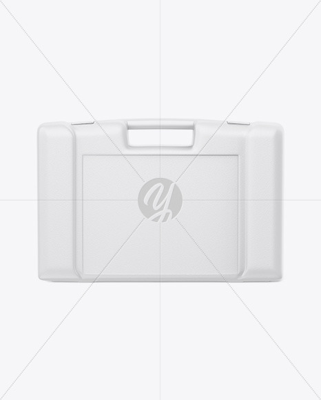 Download Plastic Tool Case Mockup Half Side View In Box Mockups On Yellow Images Object Mockups PSD Mockup Templates