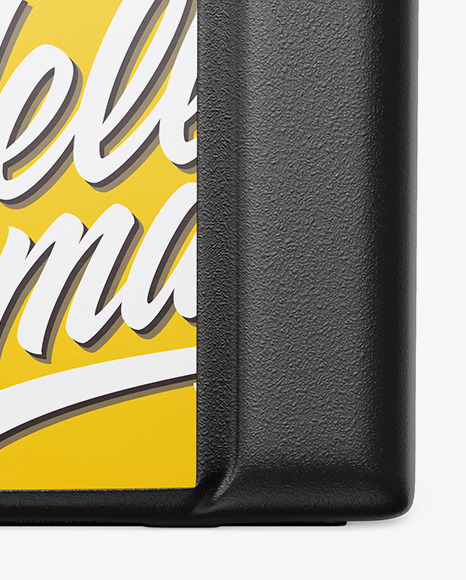 Download Plastic Tool Case Mockup - Front View in Box Mockups on Yellow Images Object Mockups