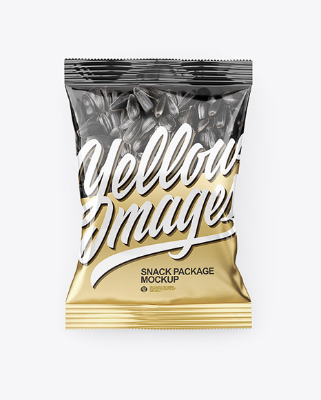 Download Clear Plastic Pack With Sunflower Seeds Mockup Top View In Flow Pack Mockups On Yellow Images Object Mockups