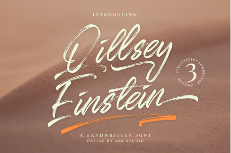Qillsey Einstein - A Handwritten Font
