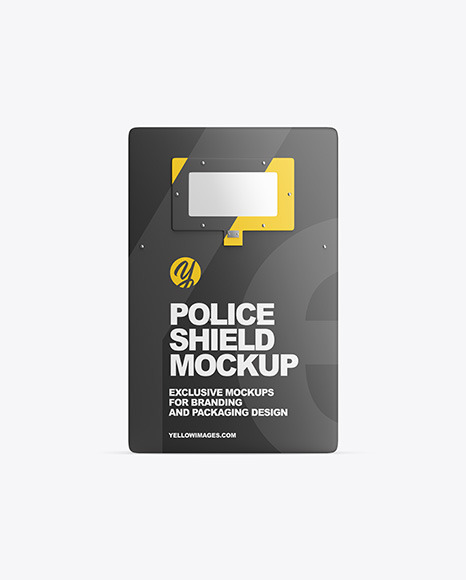 Police Shield Mockup In Object Mockups On Yellow Images Object Mockups