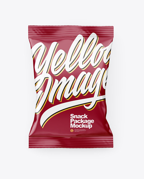 Download Matte Snack Package Mockup Top View In Flow Pack Mockups On Yellow Images Object Mockups Yellowimages Mockups