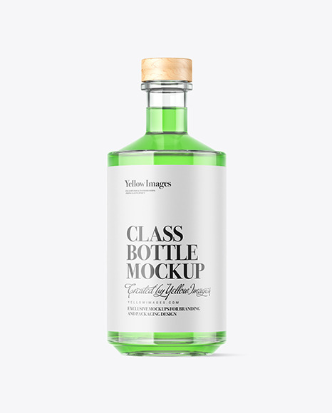 Download Clear Glass Bottle Mockup In Bottle Mockups On Yellow Images Object Mockups Yellowimages Mockups