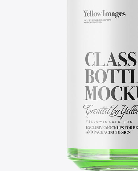 Download Clear Glass Bottle Mockup In Bottle Mockups On Yellow Images Object Mockups Yellowimages Mockups